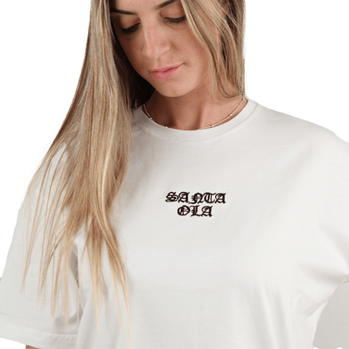 REMERA SANTA OLA BORDADA M/C DAMA