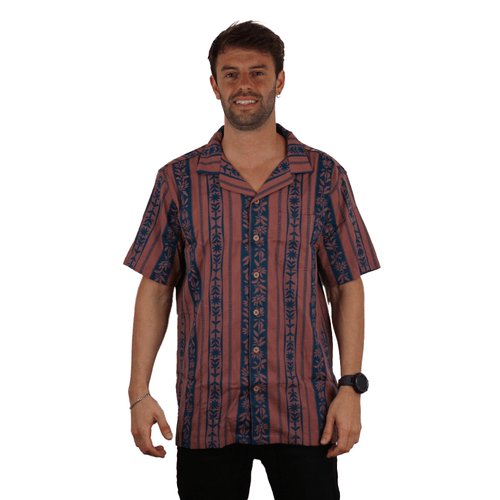 CAMISA RIP CURL MC TOPANGA STRIP HOMBRE