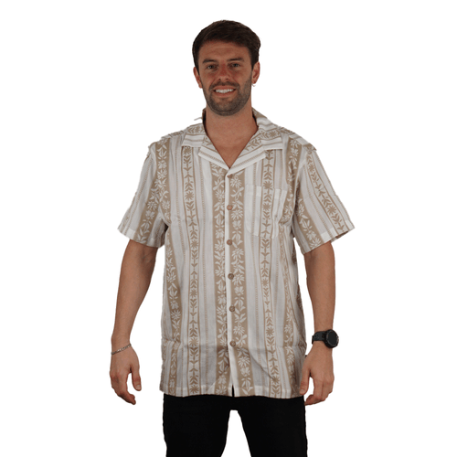 CAMISA RIP CURL MC TOPANGA STRIP HOMBRE