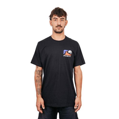 REMERA RUSTY PHENOM NEGRO HOMBRE