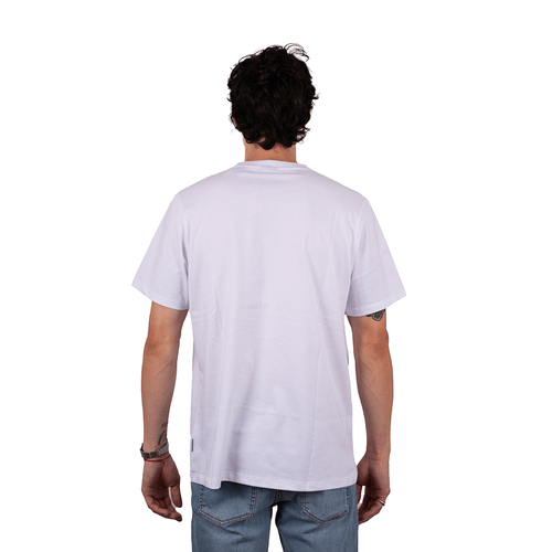 REMERA RUSTY ALL NIGHT NEGRO Y BLANCO HOMBRE