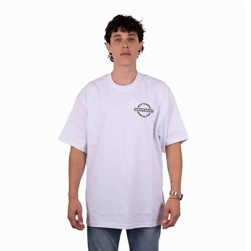 REMERA INDEPENDENT LOOSE PRINT BLANCO HOMBRE