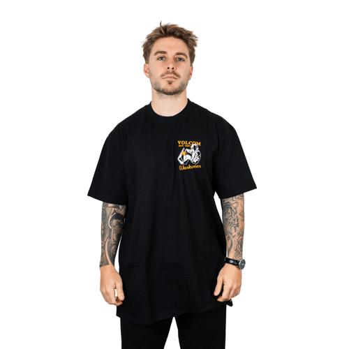 REMERA VOLCOM WORK OV NEGRO HOMBRE