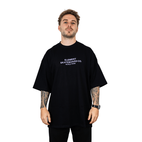 REMERA ELEMENT CORNELL SKATE CO NEGRO HOMBRE
