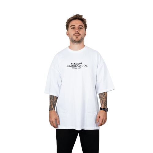 REMERA ELEMENT CORNELL SKATE CO BLANCO HOMBRE