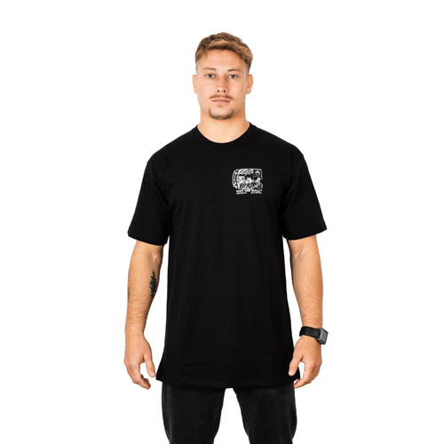 REMERA VANS NEXT STOP SS MC HOMBRE NEG