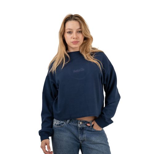 BUZO SANTA OLA BOSSA BORDADO AZU MUJER