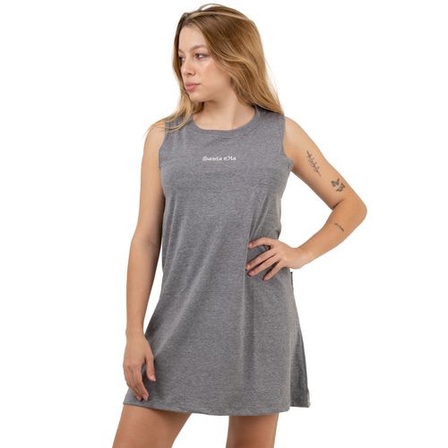 VESTIDO SANTA OLA PLAYERO CORTO GRI MUJER