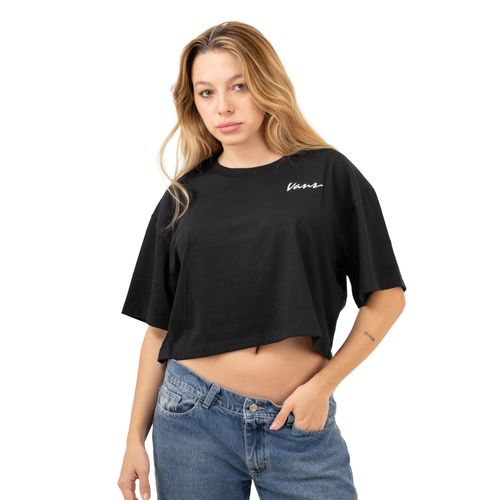 REMERA VANS CLASSIC SCRIPT NEG MUJER