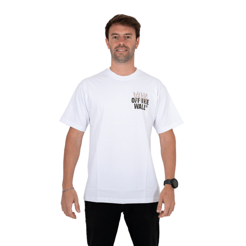 REMERA VANS METAL WALL BLA HOMBRE