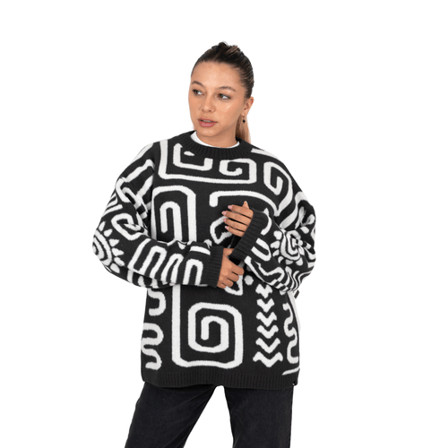 SWEATER RIP CURL SW LUAU NEG/BLA MUJER