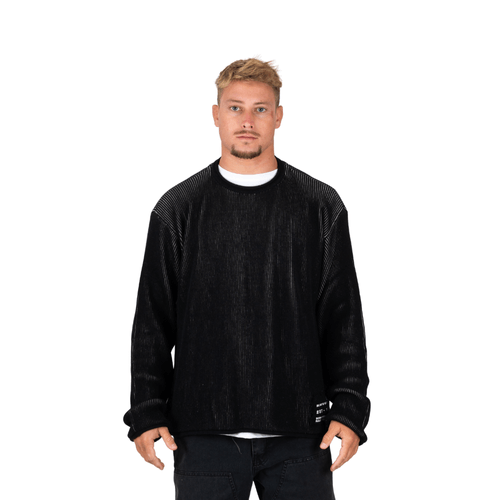 SWEATER RIP CURL CREW SURF VANIZADO NEG HOMBRE